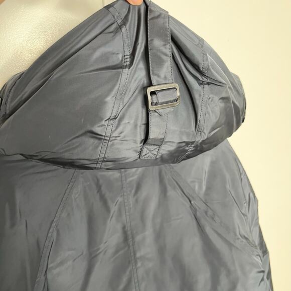 Quince Men's Recycled Primaloft Parka Jacket Coat Medium Navy Full Zip Pockets - Picture 10 of 13